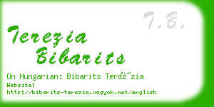 terezia bibarits business card